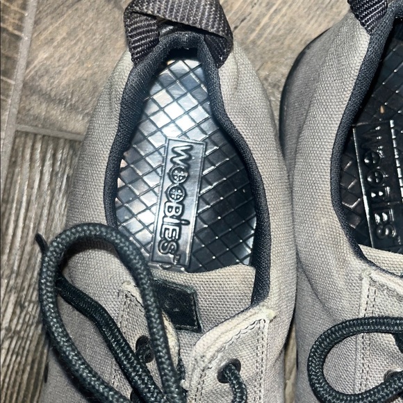 Woobies tactical Mod 1 Gray and Black Unisex Lace-Up Sneakers - Picture 3 of 7